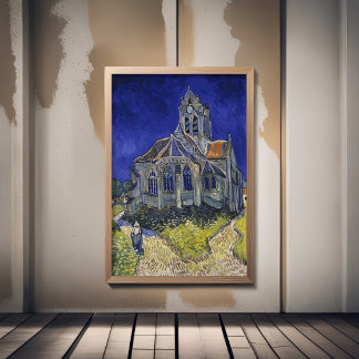 Poster Vincent Van Gogh, a Igreja dos Auvers