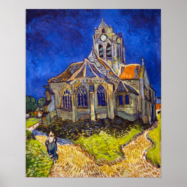 Poster Vincent van Gogh - A Igreja em Auvers