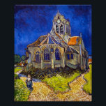 Póster Vincent van Gogh - A Igreja em Auvers<br><div class="desc">Igreja de Auvers / l'Eglise à Auvers-sur-oise de Vincent Van Gogh em 1890</div>