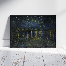 Poster Vincent Van Gogh, A Noite Estrelada Sobre o Ródano