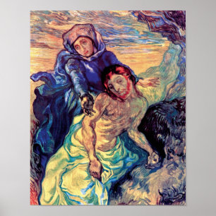Poster Vincent Van Gogh - A Pieta - Jesus e Virgem Maria