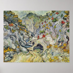 Póster Vincent van Gogh a ravina do Peyroulets