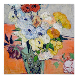 Póster Vincent Van Gogh - A Vida Estática - Vaso Japonê