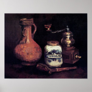 Póster Vincent Van Gogh - Ainda Vive Com O Café Mill