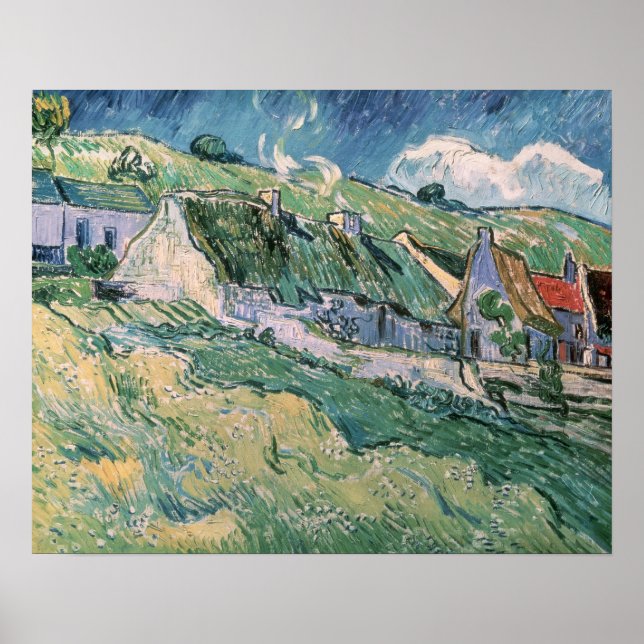 Póster Vincent van Gogh | Algodão em Auvers-sur-Oise (Frente)