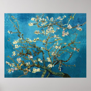 Poster Vincent van Gogh, Almond Tree brilhante