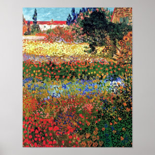 Póster Vincent Van Gogh - Arte Fina do Jardim de Flor
