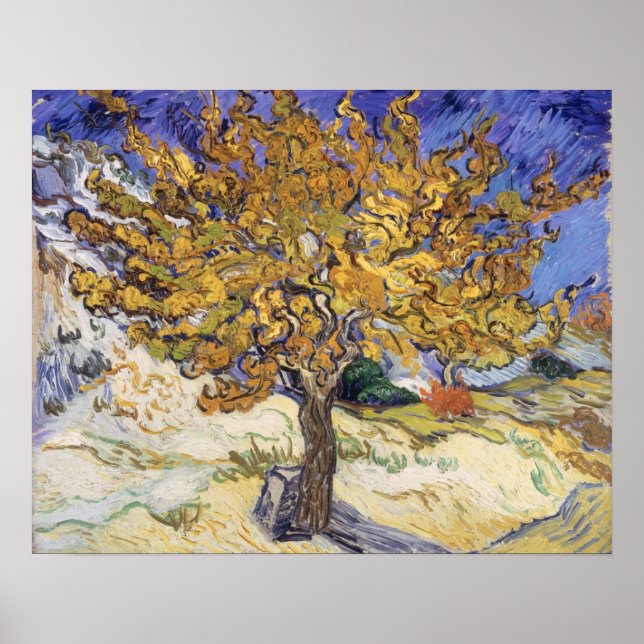 Póster Vincent van Gogh | Árvore de amora, 1889 (Frente)