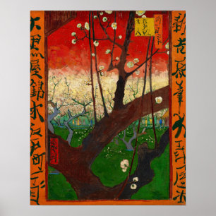 Poster Vincent van Gogh - Árvore florescente de ameixa