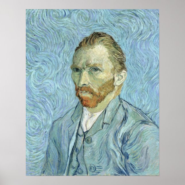 Póster Vincent van Gogh | Autorretrato, 1889 (Frente)