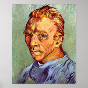Poster Vincent Van Gogh autorretrato sem arte a barba