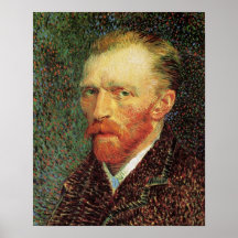 Vincent van Gogh Autorretrato, Vintage Fine Art