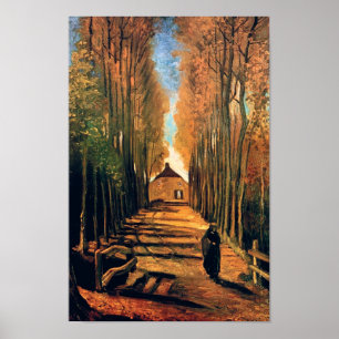 Poster Vincent Van Gogh - Avenida de Choupos no Outono