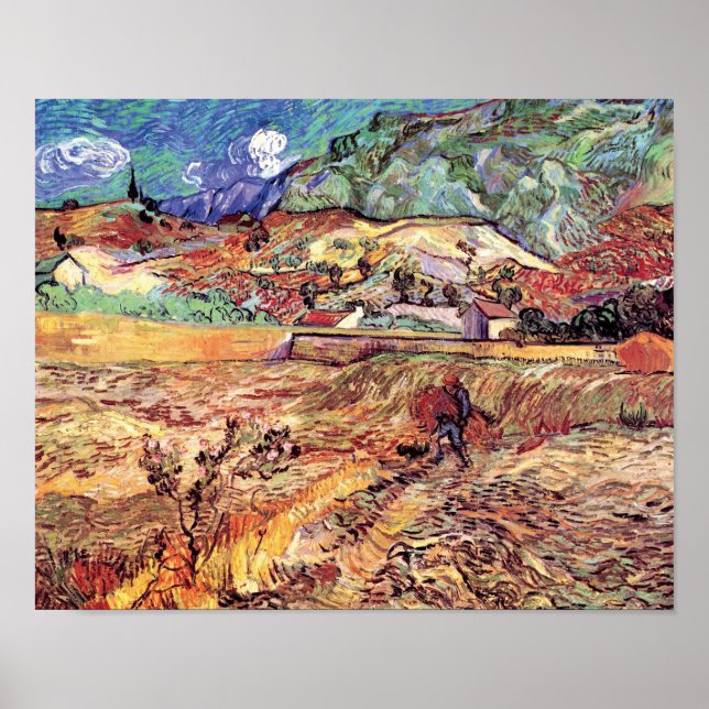 Poster Vincent Van Gogh - Belas-Artes De Campos De Trigo  (Frente)