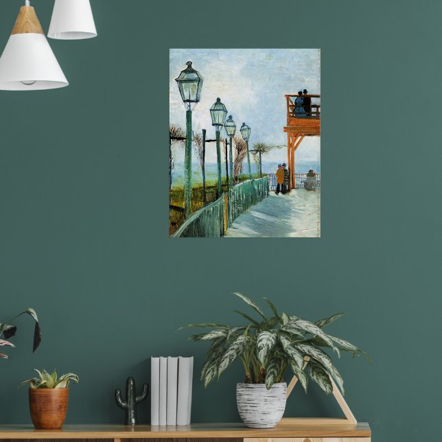 Poster Vincent van Gogh, Belvedere Overlook Montmarte, (Sala de Estar 1)