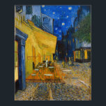 Poster Vincent van Gogh - Cafe Terrace à Noite<br><div class="desc">Cafe Terrace no Place du Forum na Noite - Vincent van Gogh,  1888</div>