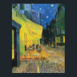 Poster Vincent van Gogh Cafe Terrace à Noite<br><div class="desc">Uma das pinturas mais icônicas de Vincent van Gogh,  Cafe Terrace à Noite.</div>