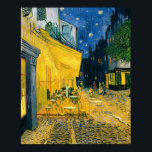 Póster Vincent van Gogh | Cafe Terrace, Place du Forum<br><div class="desc">BBC192281 Cafe Terrace,  Place du Forum,  Arles,  1888 (petróleo na canvas). Gogh,  Vincent van (1853-1890) Cafe Terrace,  Place du Forum,  Arles,  1888 (petróleo na canvas),  Gogh,  Vincent van (1853-90) / Rijksmuseum Kroller-Muller,  Otterlo,  Países Baixos / The Bridgeman Art Library</div>