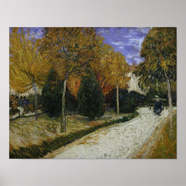 Póster Vincent van Gogh | Caminho no Parque de Arles, 188 (Frente)