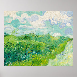 Poster Vincent van Gogh - Campo de Trigo Verde, Auvers