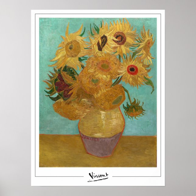Poster Vincent Van Gogh Cartaz de Arte Zedign #45-2 (Frente)