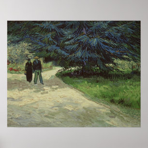 Póster Vincent van Gogh   Casal no Parque de Arles, 1888