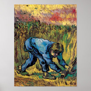 Poster Vincent Van Gogh - Ceifador com Foice - Arte Fina