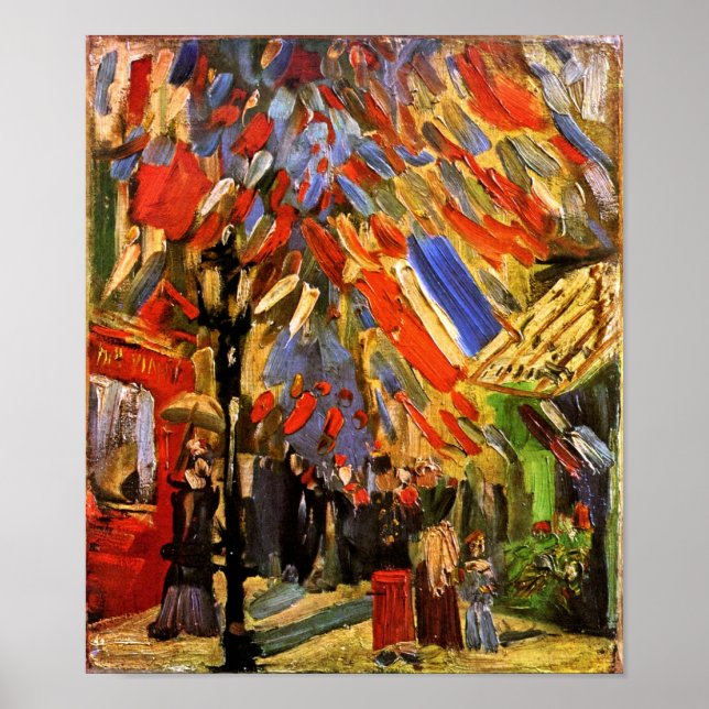 Póster Vincent Van Gogh - Celebração de 14 de Julho (Frente)