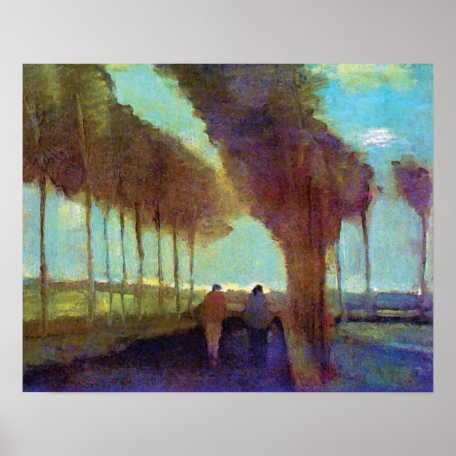 Poster Vincent Van Gogh - Country Lane Com Dois Números (Frente)