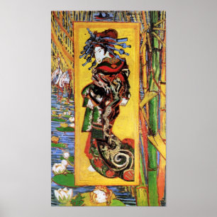 Póster Vincent van Gogh - Courtesan - gueixa japonesa