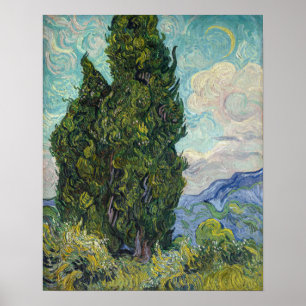 Poster Vincent van Gogh - Cyprestes