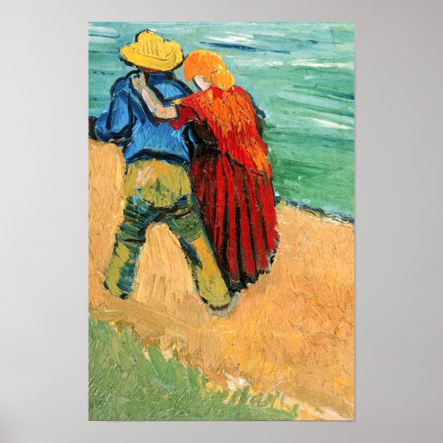 Poster Vincent van Gogh - Dois Amantes (Frente)