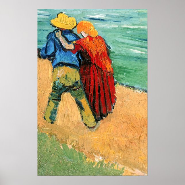 Poster Vincent van Gogh - Dois Amantes (Frente)