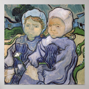 Póster Vincent van Gogh Duas Meninas, 1890
