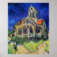 Vincent van Gogh é a Igreja em Auvers