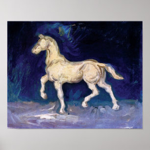 Póster Vincent Van Gogh - Estátua de Gesso de um Cavalo