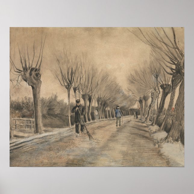 Póster Vincent van Gogh - Estrada em Etten (Frente)