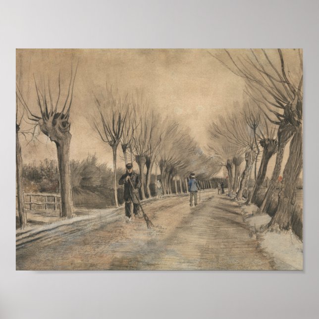 Poster Vincent van Gogh - Estrada em Etten (Frente)