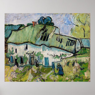 Poster Vincent van Gogh - Farmhouse com Dois Números