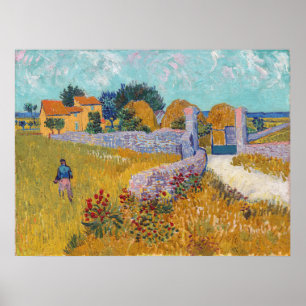 Poster Vincent van Gogh - Farmhouse in Provence