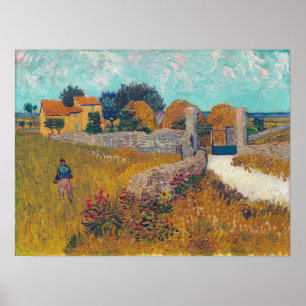 Poster Vincent Van Gogh - Farmhouse in Provence