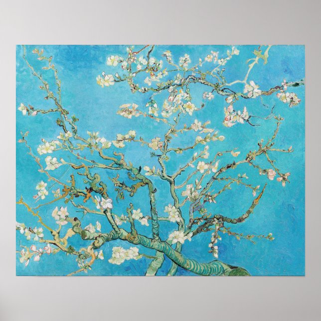 Poster Vincent van Gogh - Flor de Amendoeira (Frente)