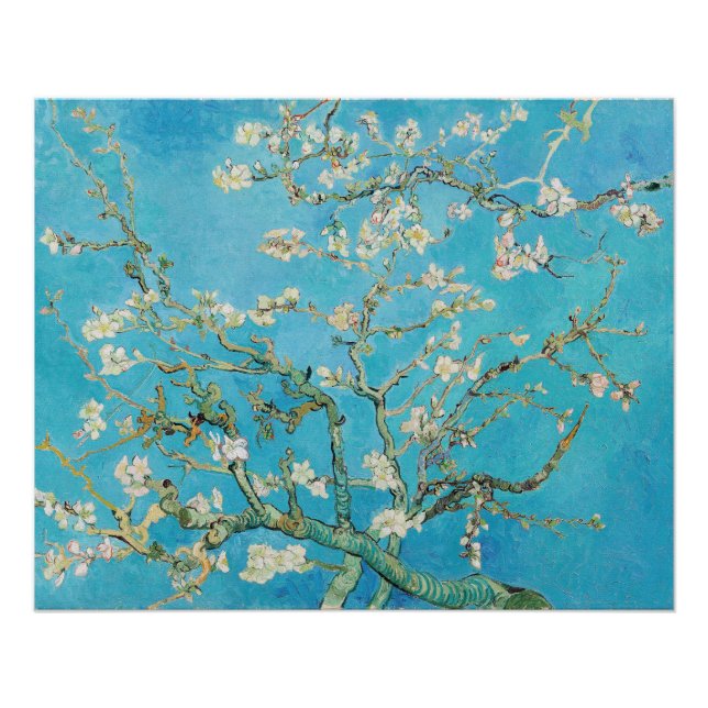 Póster Vincent van Gogh - Flor de Amendoeira (Frente)