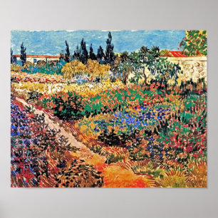 Póster Vincent Van Gogh - Florescendo Jardim com Caminho