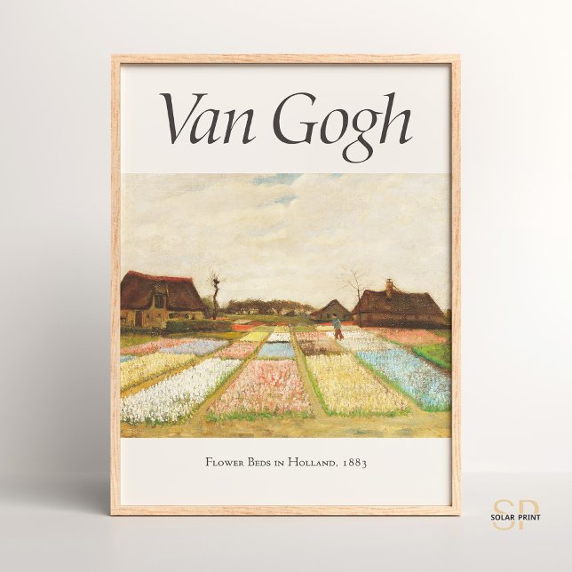 Poster Vincent van Gogh Flower Beds in Holland Art Impres (Criador carregado)