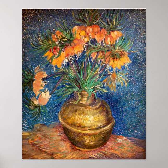 Poster Vincent van Gogh - Fritillaries Imperiais (Frente)