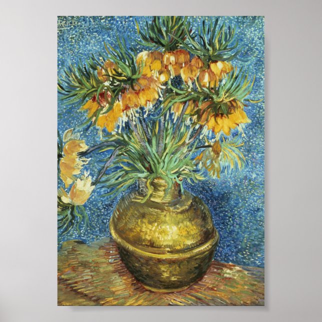 Poster Vincent van Gogh - Fritillaries Imperiais da Coroa (Frente)