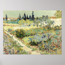 Poster Vincent Van Gogh Garden em Arles