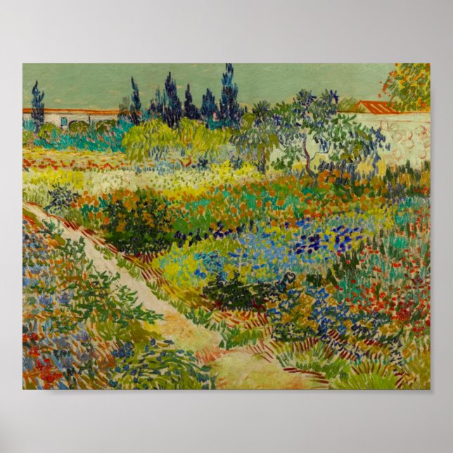 Poster Vincent Van Gogh Garden em Arles (Frente)