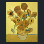 Poster Vincent van Gogh | Girassóis, 1888<br><div class="desc">Girassóis,  1888 | por Vincent van Gogh | Art Location: National Gallery,  London,  Reino Unido | Artista neerlandês | Número de recolha de imagens: BAL970</div>